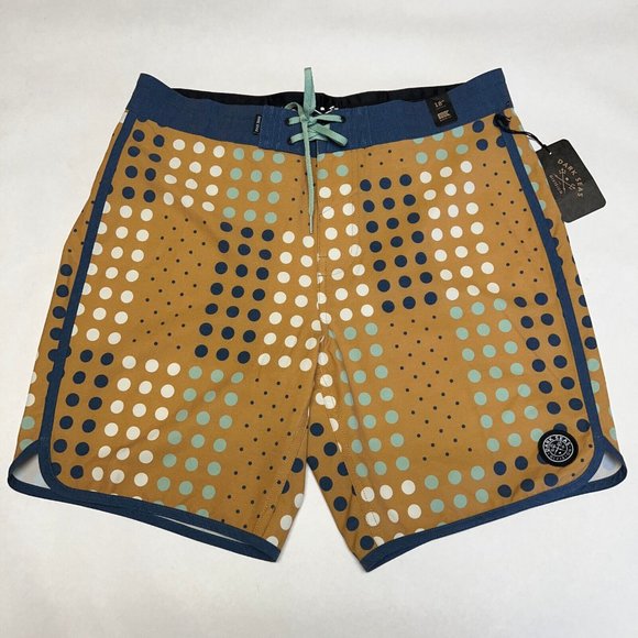 Dark Seas Recycled Boardshorts "Clemente" Gold/Multi